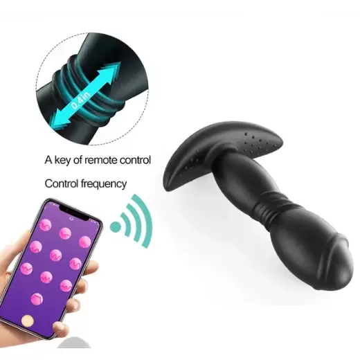 APP Remote Control Rotating Men And Women Prostate Stimulator Anal Vibrator