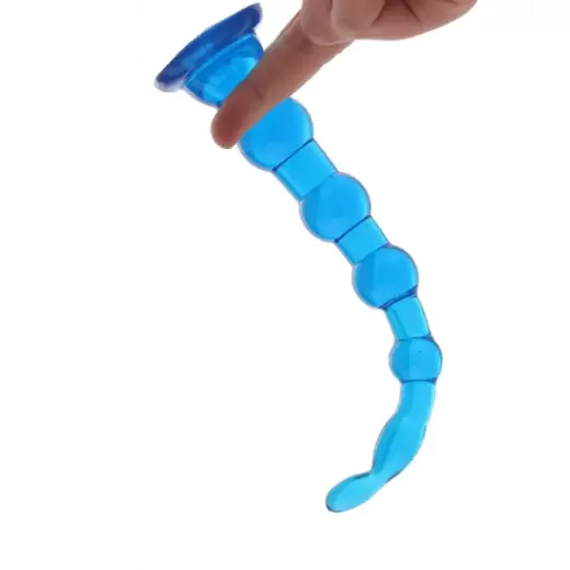 8.5 Inch Anal Beads With Suction Base