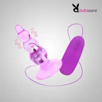 Female Masturbation Vibrating Anal Bead Plug Sex Toys