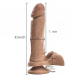 8.5 Inch Realistic Brown Dong Penis Dildo Vibrator